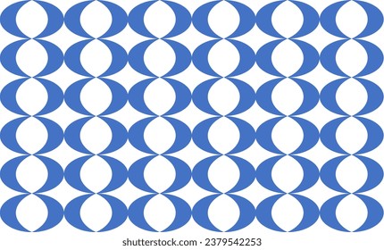 fondo azul y blanco con círculos, patrón circular de azul y azul oscuro, repetición, patrón repleto, diseño interminable de patrón para impresión de tela
