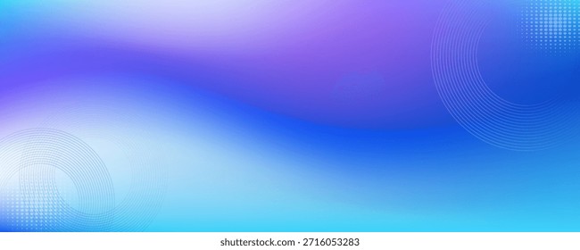Fundo azul e branco com linhas brancas curvas que têm uma cor elegante.