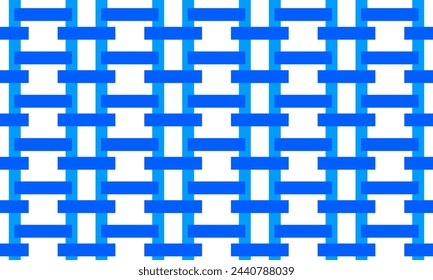 blue and white background, white and blue fence pattern, blue abstract background repeat seamless style, replete image design for fabric printing patter, vertical strip line