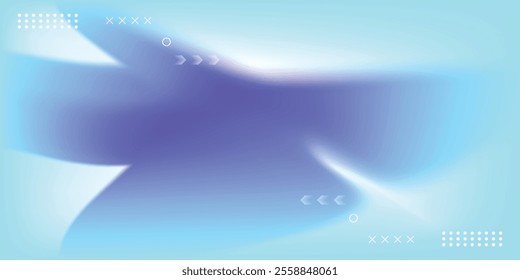 A blue and white background with a white line that is curved and has a blue and white color