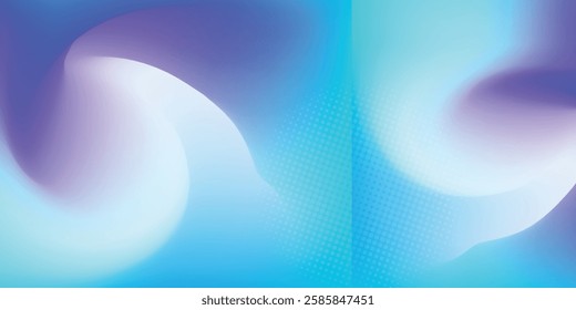 A blue and white background with a white line that is curved and has a blue and white color vector illustration 