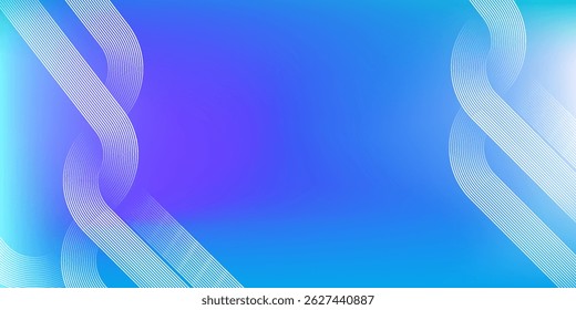 Un fondo azul y blanco con una línea blanca que es curva y tiene un color azul y blanco
