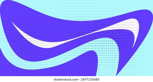 Un fondo azul y blanco con una línea blanca que es curva y tiene un color azul y blanco