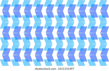 plano de fundo azul e branco, sobreposição de coluna de linha de zigue-zague sem costura azul no padrão branco, divisa de ziguezague vertical no azulejo branco repete o padrão sem emenda imagem design impressão, losango 