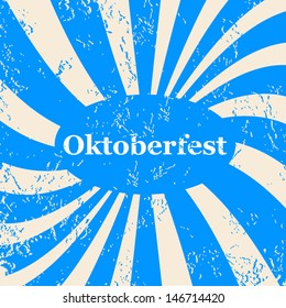 Blue and white background with text oktoberfest