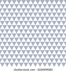 Blue and white background. Triangle pattern. Geometrical simple image illustration. Seamless pattern. Triangle mosaic pattern vector background.