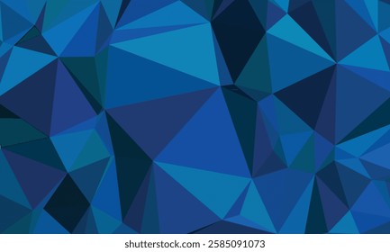 A blue and white background with blue and white triangles. The triangles are arranged in a way that creates a sense of depth and movement. The blue and white colors give the image a cool