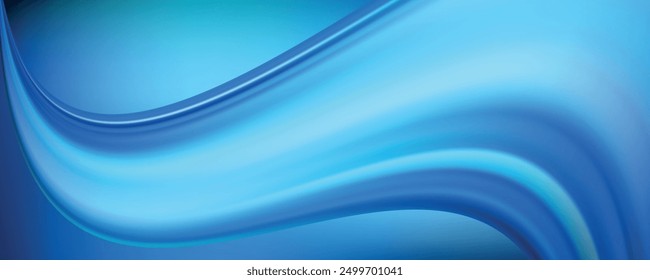 blue and white background with wavy light and wavy lines.