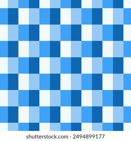 Blue and white background.Geometric square repeat pattern.Colorful seamless pattern.Vector graphic illustration.