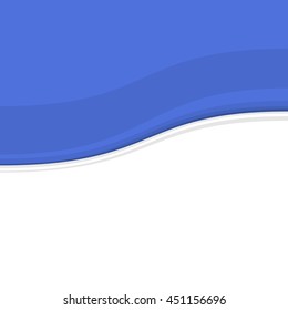 Blue and White Blank Abstract Background. Vector