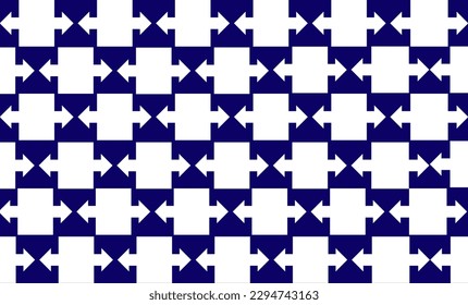 Blue and white block square and strip seamless repeat style with checkerboard pattern, replete image design for fabric printing 