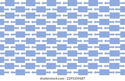 Blue and white block square and strip seamless repeat style with checkerboard pattern, replete image design for fabric printing