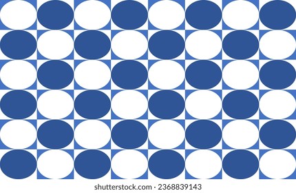 blau-weißer Block und abstrakter Star-Block-Stil auf weißem Hintergrund nahtlos und wiederholtes Muster-revolles Bilddesign für Stoffdruck oder Tapeten