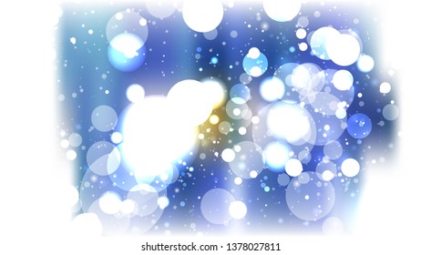 Blue and White Blurred Lights Background Vector Graphic