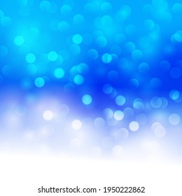 Blue to white bokeh background