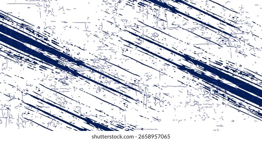 Pegatina de coche de patrón de cepillo azul y blanco línea deportiva abstracta combinación de color azul y blanco Anuncio grunge cepillo patrón moderno diseño de carreras de automovilismo, Ilustración vectorial.