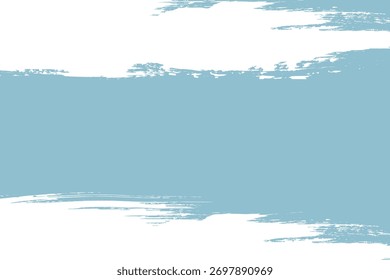 Fondo azul y blanco de la carrera del cepillo. Anuncio de trazo de pincel audaz Grunge. Anuncio Abstractas de la textura de la pintura con el espacio para el texto y la mancha blanca para las presentaciones, cubierta, anuncio, Sitio web, cartel, tarjeta