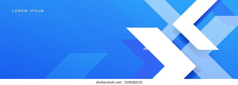 Blue and white Business arrow background. Finance growing arrows with success concept