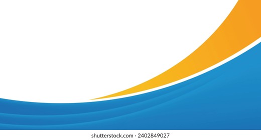 blue and white business banner background with dynamic curve and shadows. vector ilustrator