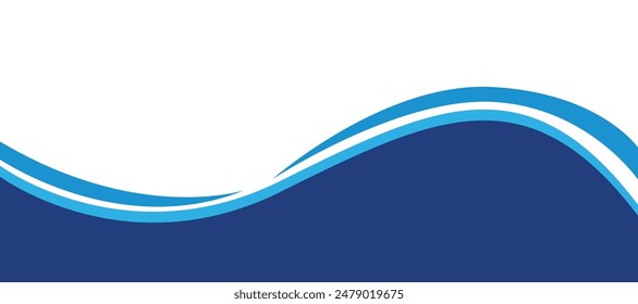 Blue and white business banner background.
