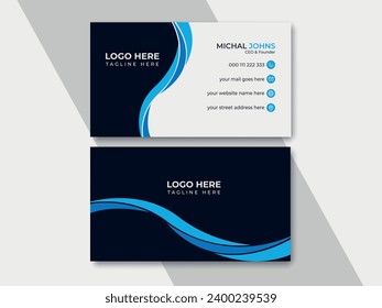 Blue and white business card, Red and black corporate business card, Orange and black corporate business card, Luxury business card template.

