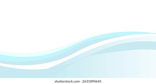 Blue and white business wave banner background. vector.eps10