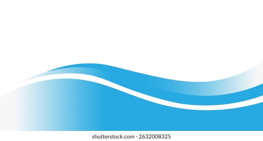 Blue and white business wave banner background. vector.eps10
