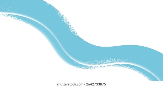 Blue and white business wave banner background. vector