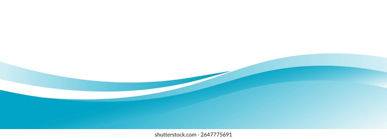 Blue and white business wave banner background. vector illustration eps10