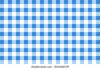 Fondo de tablero de cuadros azul y blanco, patrón de tela en blanco y negro