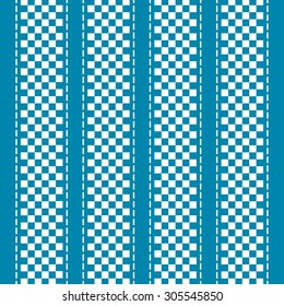 Blue and white checkered abstract background. Vector illustration