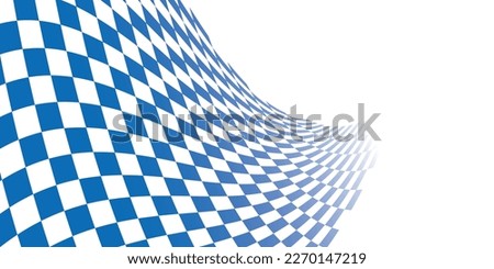 Blue and white checkered abstract background. Race background with space for text. Racing flag vector illustration. Flag race background. 