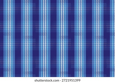 Patrón de tela a cuadros blanco azul con textura textil geométrica