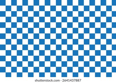 Blue white checkered seamless background. Blue white graphic resource checkered pattern. Japan Tradition background pattern wallpaper design. Pattern of blue squares staggered on a white background.