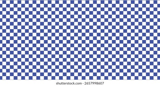 Blue white checkered seamless background. Blue white graphic resource checkered pattern vector ilustartion