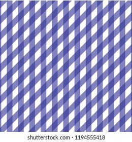Blue and white checkered tablecloth banner.Texture for : plaid, tablecloths, clothes, shirts, dresses, paper, bedding, blankets, quilts and other textile products. Vector illustration.