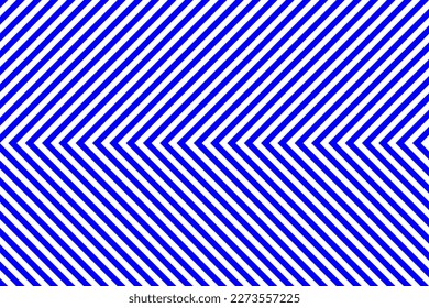Blue and white chevron arrow diagonal stripes pattern background. Vector illustration for web design or print for fabric, packaging, wallpaper, wrapping paper. Abstract monochrome background.