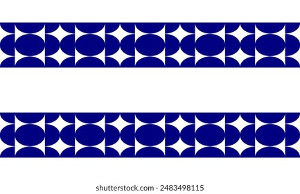 blue and white circle quarter group checker board  horizontal strip repeat seamless pattern design for endless fabric print patter or background