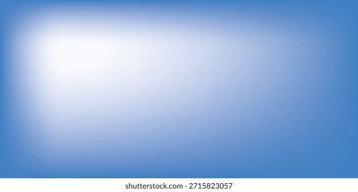  Fondo de gradiente limpio blanco azul. Color azul del cielo con las nubes blancas fijadas. Abstractas fondo de gradiente vibrante suave. Onda de color borrosa. Fondo degradado de malla azul. 