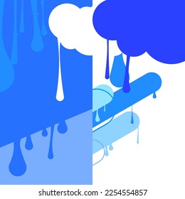 Graffiti de fondo en la nube blanca y azul. Resumen de la decoración de arte callejero moderno con un estilo de pintura urbano.