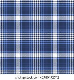 Blue and white colors modern tartan plaid Scottish seamless pattern.Texture from plaid,tablecloths, clothes, shirts, dresses, jacket, skirt, paper, blankets and other textile products. 
