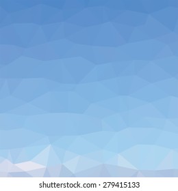 Blue and white concept  Polygonal Mosaic Background