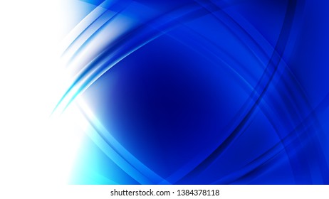Blue and White Curve Background Vector Graphic