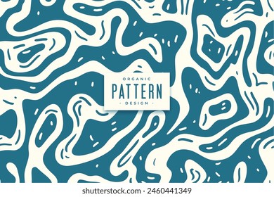 blue white curvy organic shape texture background vector