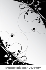 blue and white decorative design