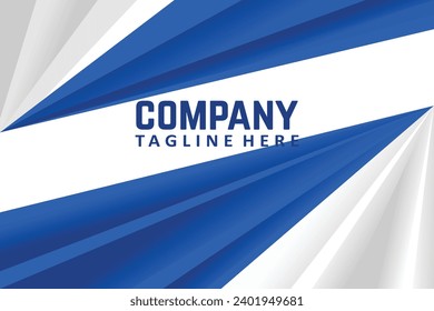 Blue and white design that reflects a dynamic and progressive marketing vision