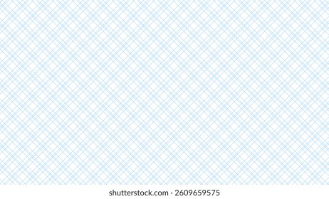 Blue and white diagonal background. Plaid checkered seamless pattern.