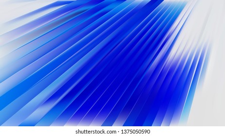 Blue and White Diagonal Lines Background Vector Image