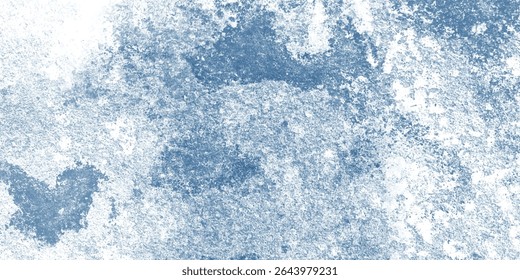 Blue and White Distressed Surface With a Chilly Aesthetic

