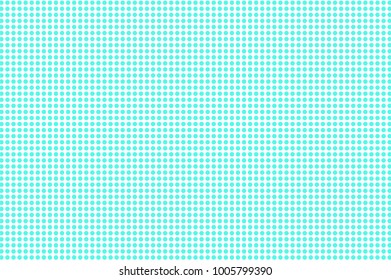 Blue white dotted halftone. Half tone vector background. Regular dotted gpattern. Cold palette futuristic texture. Mint blue ink dot on transparent backdrop. Pop art dotwork. Modern design template